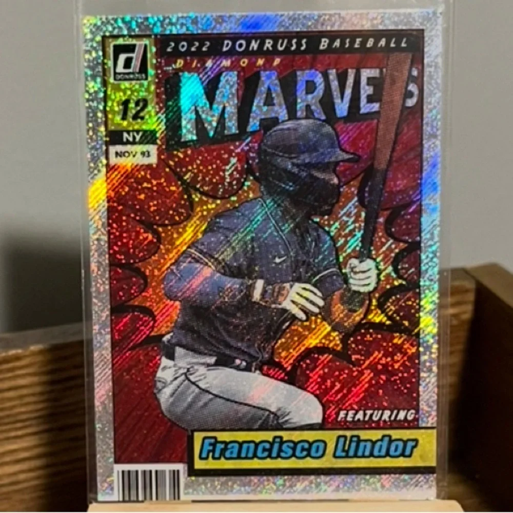 ⚾️ 2022 Panini Donruss Silver Marvels Francisco Lindor MLB Baseball Card #M-10